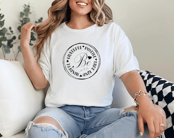 Be Kind Motivational Svg: Grateful, Positive, True (Digital File)