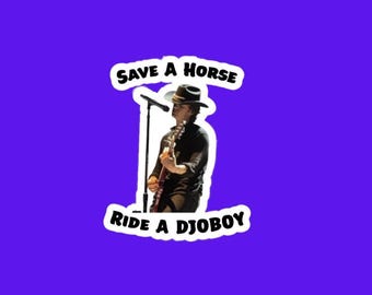 Cowboy Joe "Save a Horse Ride a Djoboy" Sticker
