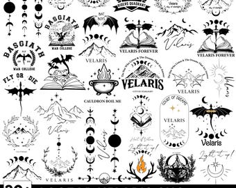 Velaris City of Starlight SVG Bundle: Acotar Fantasy Clipart (Digital Download)