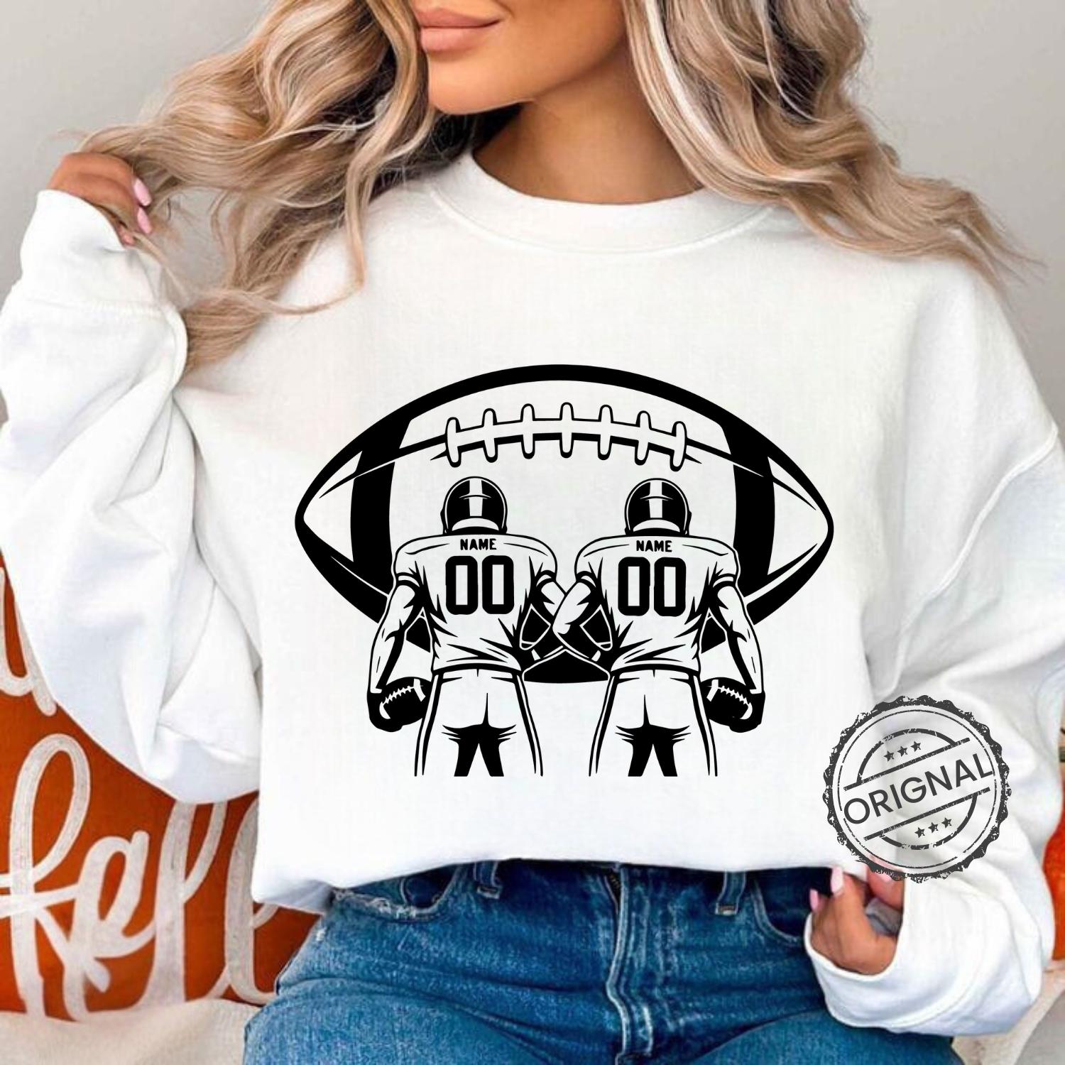 Custom Football Player SVG Bundle: Team & Mom DIY Designs - Etsy