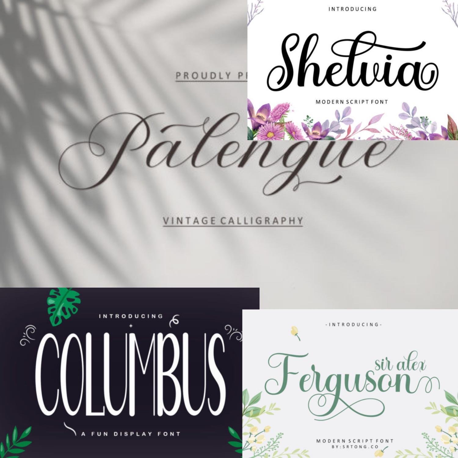 Modern Script Font Bundle – 36 Luxury Wedding & Logo Fonts - Etsy