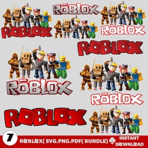 Paquete de SVG de Roblox, archivos SVG de juegos para Cricut, paquete de PNG de Roblox, SVG de niño de Roblox, SVG de cumpleaños, fuente de Roblox, clipart de Roblox, personaje de Roblox Png