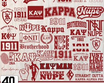 Kappa Alpha PSI SVG PNG Bundle: 40 Designs - Fraternity for Cricut & Silhouette (Digital Download)