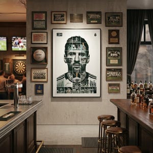 Lionel Messi VM-mästare collageposter, Argentina fotboll mosaiktryck (digital nedladdning) bild 5