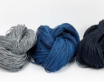 Bulky Paper Twine: Grayblue, JeansBlue and Dark Blue - 190 yards (175m) - DIY, Crafts, Gift Wrapping, Knitting, Weaving, Craft Supply