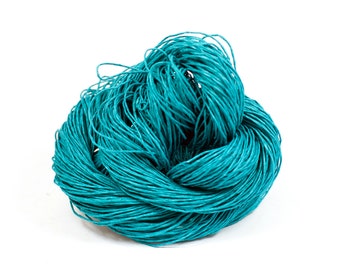 Paper Yarn - Paper Twine: Teal - Knit, Crochet, Textile Arts, DIY Supply, Gift Wrap, Weave - Washable, Eco-Friendly and Vegan Yarn