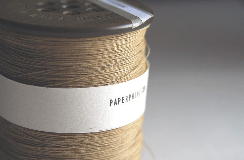 Finest Natural Paper Yarn on a Vintage Bobbin image 2