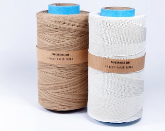 Medium Paper Twine - 1310 yards (1200m) - Knitting, Crochet, Bookbinding, DIY, Scrapbooking, Weaving, Gift Wrap - Handwash Ecofriendly Vegan