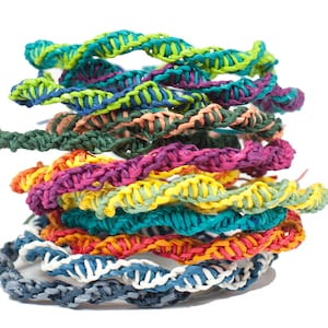 DIY Kit: Paperyarn Friendship Bracelets Fun and Easy Personalize Choose 4 colors Great Gift DIY, Crafts, Kids image 1