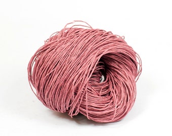 Paper Yarn - Paper Twine: Dusty Pink - Knit, Crochet, Textile Arts, DIY Supply, Gift Wrap, Weave - Washable and Eco-Friendly