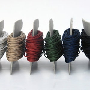 Paper Twine Set of 6 Classical Colors 6 x 11 yards Eco-friendly, vegan, handwash Paperyarn image 2