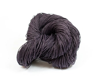 Paper Yarn - Paper Twine: Dark Purple / Aubergine - Knit, Crochet, Textile Arts, DIY Supply, Gift Wrap, Weave - Washable and Eco-Friendly