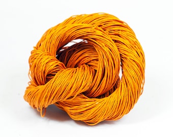 Paper Yarn - Paper Twine: Orange - Knit, Crochet, Textile Arts, DIY Supply, Gift Wrap, Weave - Washable and Eco-Friendly