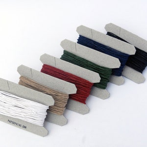 Paper Twine Set of 6 Classical Colors 6 x 11 yards Eco-friendly, vegan, handwash Paperyarn image 3