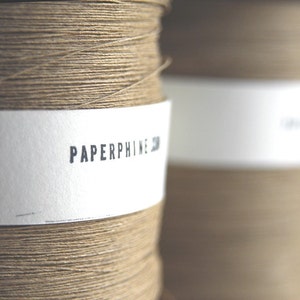 Finest Natural Paper Yarn on a Vintage Bobbin image 1