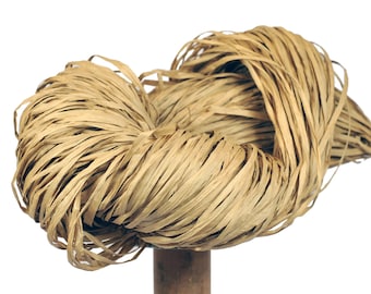 Natural Paper Raffia - Paper Ribbon: 55 yards (50m) - Fiber Arts, Knit, DIY, Gift Wrapping, Weave, etc. - Handwash