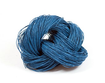 Paper Yarn - Paper Twine: JeansBlue - Knit, Crochet, Textile Arts, DIY Supply, Gift Wrap, Weave - Washable and Eco-Friendly