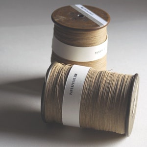 Finest Natural Paper Yarn on a Vintage Bobbin image 3