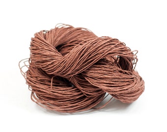 Paper Yarn - Paper Twine: Chocolate Brown - Knit, Crochet, Textile Arts, DIY Supply, Gift Wrap, Weave - Washable, Eco-Friendly and Vegan
