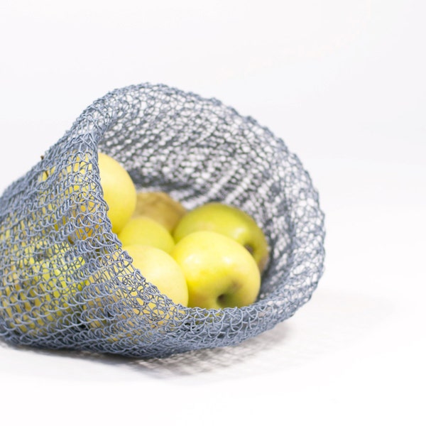 Kit de bricolage: Paniers en tricot grands - Ficelle en papier - personnalisez et choisissez vos couleurs - facile et amusant - aucune compétence en tricot requise