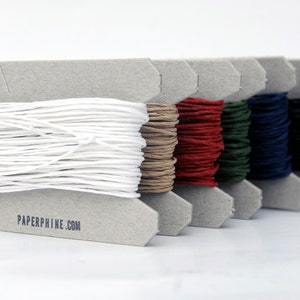 Paper Twine Set of 6 Classical Colors 6 x 11 yards Eco-friendly, vegan, handwash Paperyarn image 4