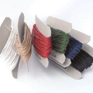 Paper Twine Set of 6 Classical Colors 6 x 11 yards Eco-friendly, vegan, handwash Paperyarn image 1