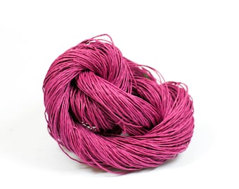Paper Yarn - Paper Twine: Pink / Magenta - Knit, Crochet, Textile Arts, DIY Supply, Gift Wrap, Weave - Washable and Eco-Friendly