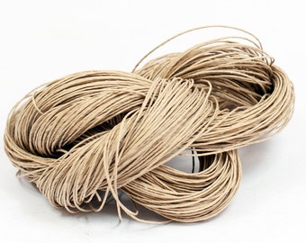 Paper Yarn - Paper Twine: Natural-Kraft - 131 yards (120m) - Knit, crochet, textile arts, DIY supply