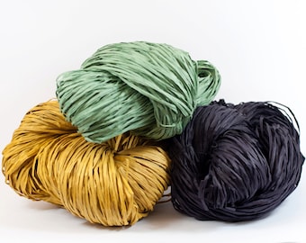Paper Raffia - Paper Ribbon: 260 yards (240m) - Fiber Arts, Knit, DIY, Gift Wrapping, Weave, etc. - Handwash