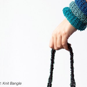 DIY Kit: Knit Bangle personalize and choose 3 colors fun and easy no knitting skills required makes a great gift, too image 1