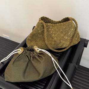 Handmade woven suede bag, Bohemian leather bag, Hobo bagLeather shoulder bag, Custom leather bag