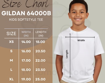 よ*ん様 BABYL 『VISUAL TEE』　XLサイズ Gildan 5000B Baby Tee Size Chart (JPG Digital Download) - Etsy UK