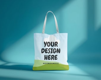 Tote Bag Mockup - Canva Drag and Drop (Digital Download, PDF and PNG Files)