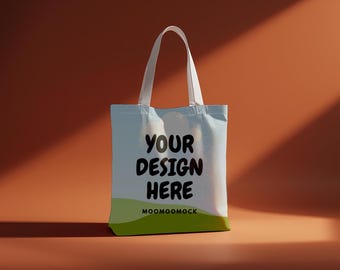 Tote Bag Mockup - Canva Drag and Drop (Digital Download, PDF and PNG Files)