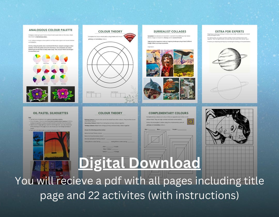 Introduction to Visual Arts Activity Booklet. Middle School/junior High ...