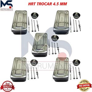 5 Sets HRT Trocar 4.5 mm Hormone Replacement Pellet Insertion Kit