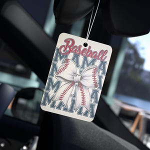 Baseball Mama Car Air Freshener, Unique Sports Gift, Auto Decor, Baseball Lover Present, Sporty Air Freshener, Perfect for Gamers