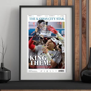 2020 Kansas City Chiefs Super Bowl LIV | Printable Newspaper Cover | Arrowhead Stadium