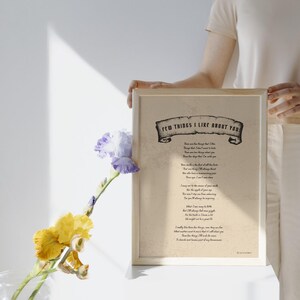 Romantic Beautiful Poem Digital Art – Original Poetry for Home Decor or a Thoughtful Gift - Love Poetry Romantic Gift Ideas Printable Poetry
