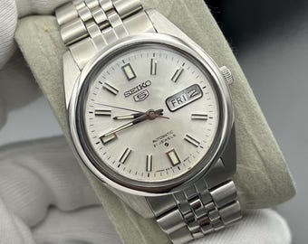 （稼働品）SEIKO5 セイコー5 オートマチック 6319-520A 日本製 Vintage Seiko 5 Automatic Watch Model 6319-520A Japan - Etsy New