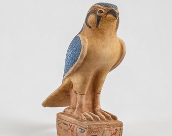 Estatua de Horus, dios Horus, dios del cielo, estatua de Horus halcón en venta, hecha en Egipto.