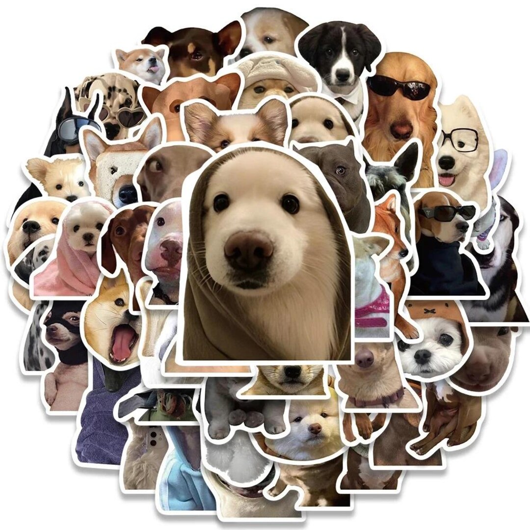 10/30/50pcs Kawaii Cute Cartoon Dog Meme Stickers Funny Graffiti Decals ...