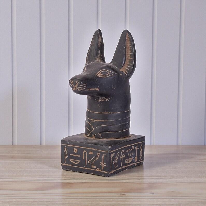 Vintage Head Ancient Egyptian Antiquities Anubis Statue - Rare ...