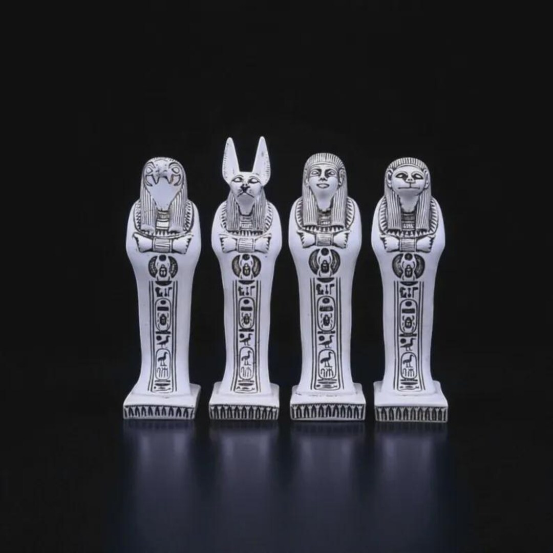 Egyptian Gods Sons of Horus • Ancient Egypt Home Decor Figurine ...