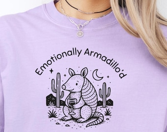 Introver shirt gordeldier, comfortkleuren western meme-shirt, T-shirt homebody, Weirdcore Vintage Desert Tee, introvert grappig shirt