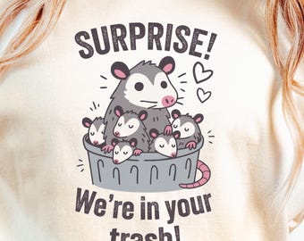 Camiseta divertida de Opossum Mama Comfort Colors, camiseta con meme de basura