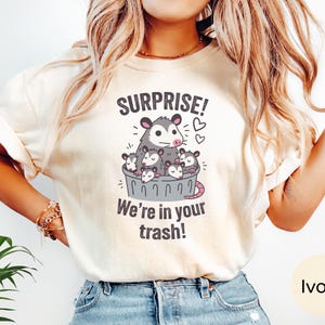 Funny Opossum Shirt, Comfort Colors Cute Possum Lover Gift, Weirdcore Animal Shirt, Silly Opossum Trash Meme Tee, Opossum Mama T-Shirt