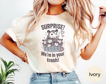 Funny Opossum Mama Comfort Colors Shirt, Trash Meme Tee
