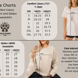 Mouse Floral Comfort Colors Tee, Cottagecore Woodland Sweatshirt image 7