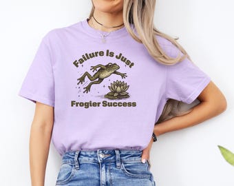Funny Frog Shirt, Comfort Colors Weirdcore Meme Tee, Sarcastic Frog T-Shirt, Cottagecore Weird Shirt, Positive Graphic Tees, Gen Z Shirt
